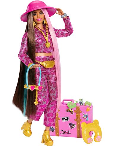 Barbie - Extra: Fly Safari con maleta - 24516724
