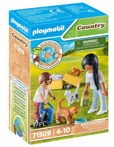 Playmobil - Country: Familia de Gatos 71309 - 30071309