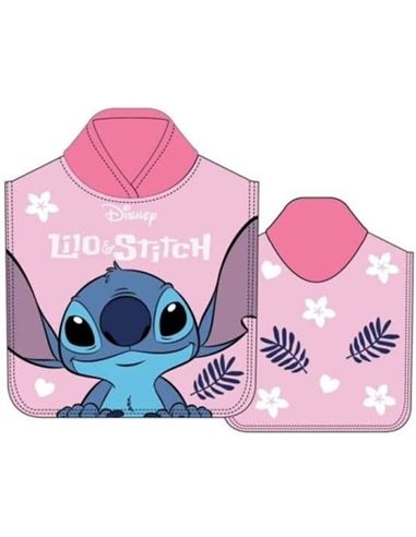 Poncho - Stitch Playa: Rosa - 06323015