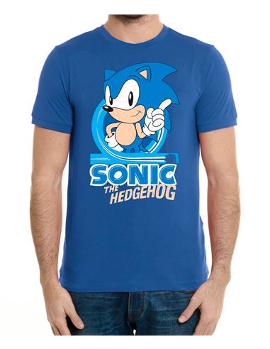 Camiseta - Sonic: Happy Azul (Adulto S) - 64978885