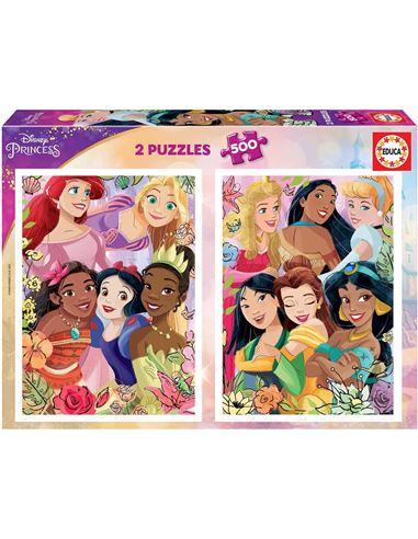 Puzzle - Disney: Princess Happy (2 x 500 pcs) - 04019253