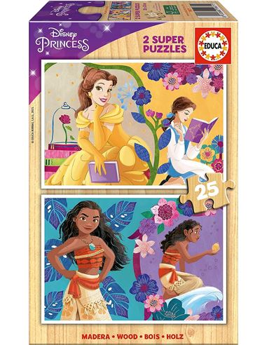 Puzzle - Multipuzzle: Disney Bella y Vaiana (25 pc - 04019671