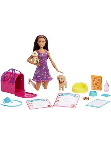 Set muñeca - Barbie: Adopta perritos 10 pcs - 24510176