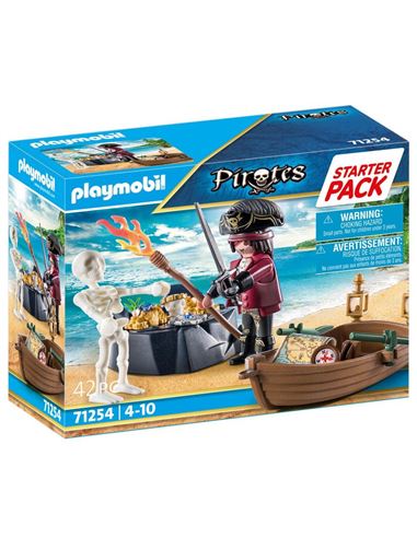 Playmobil - Pirates: Pirata con bote de remos - 30071254