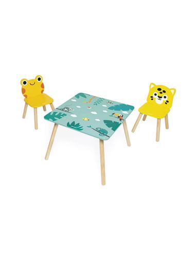 Conjunto de mesa y sillas - Tropik: Rana y Jaguar - 73538273