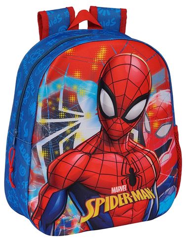 Mochila - Preescolar: Spider-man 3D (33cm) - 79155297