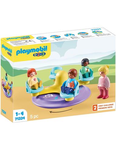 Playmobil - 1.2.3: Carrusel - 30071324