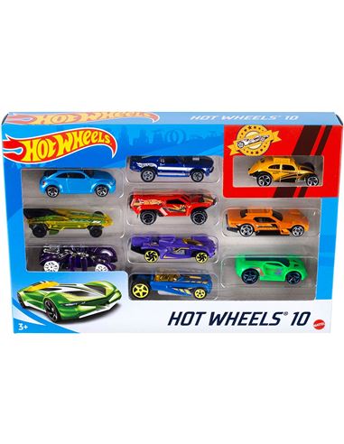 Set vehiculos - Hot Wheels: 10 coches (Precio unid - 24554886
