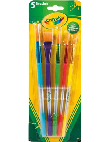 Set de 5 pinceles - Crayola: Pinceles de varios fo - 55603007