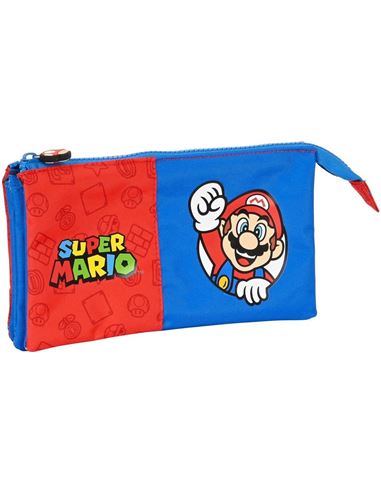 Estuche - Portatodo Triple: Super Mario Happy - 79146019