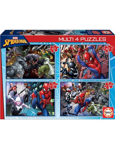 Puzzle - Progresivo: Spider-man 50-150 pcs - 04018102