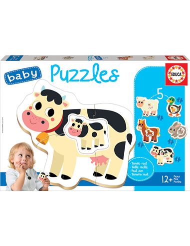 Puzzle - Progresivos Baby: Animales Granja 2-4 pcs - 04017574