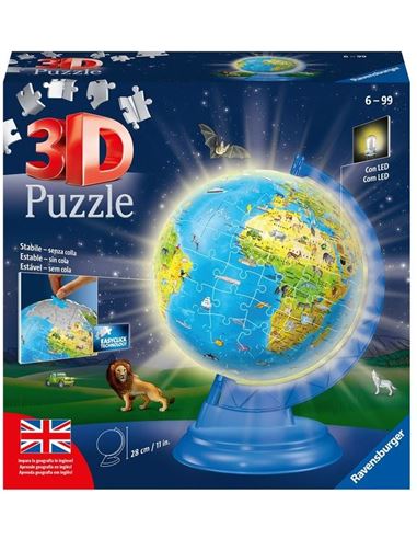 Puzzle 3D - Globo con Luz (180 p.) - 26911498