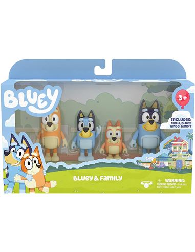 Set 4 figuras - Bluey: Family o Friends (Precio un - 13013151