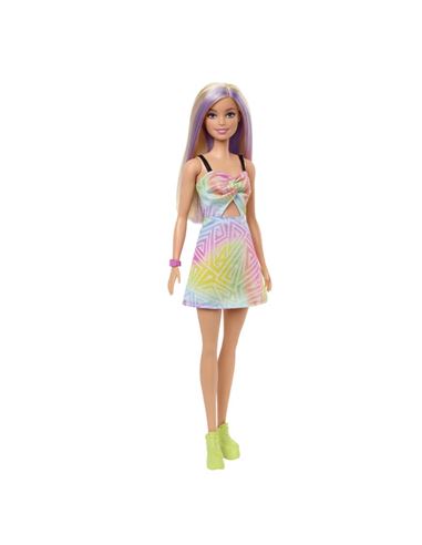 Barbie - Fashionista: Muñeca Vestido prisma arcoir - 24500202