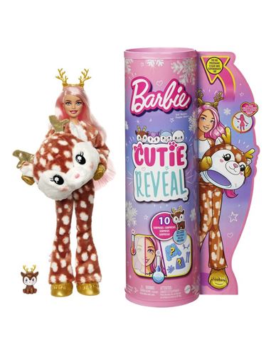 Barbie - Cutie Reveal: Peluche Ciervo - 24508948