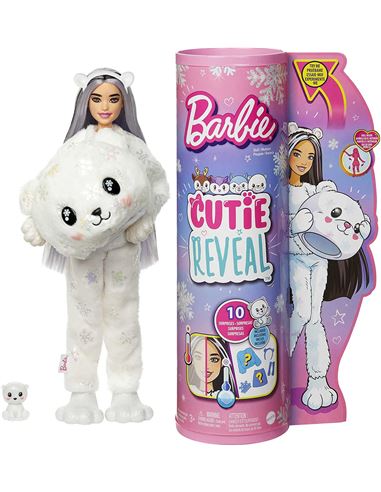 Barbie - Cutie Reveal: Peluche Oso Polar - 24508953