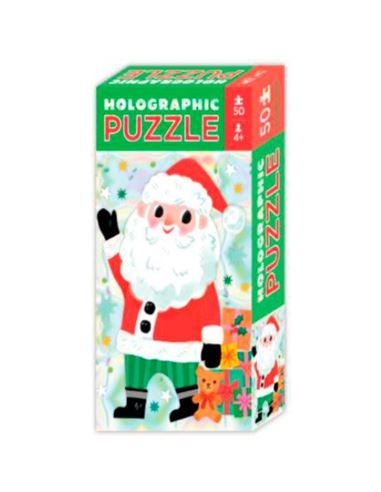 Puzzle - Holographic: Papa Noel (50 pcs) - 65978087-1