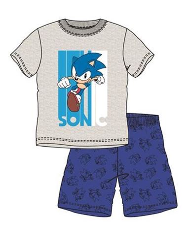 Pijama - Corto: Sonic gris y azul (14 años) - 67828183