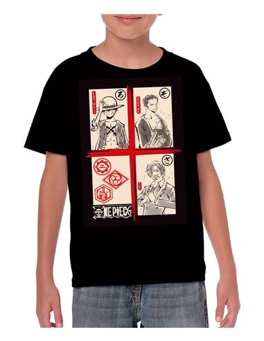 Camiseta - One Piece: Equipo Negra 8 años - 64977011