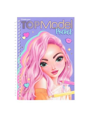 Cuaderno de colorear - TOP Model: Pocket lila - 50211803