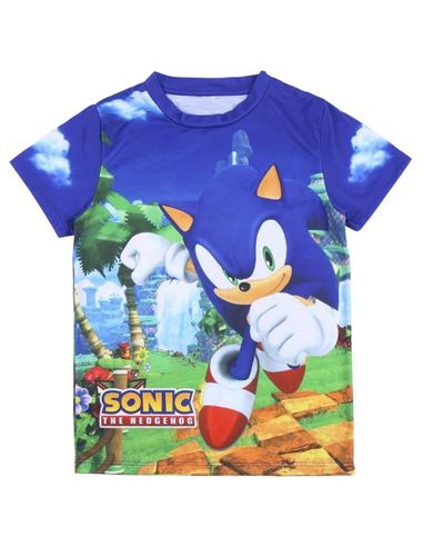 Camiseta - Sonic: Azul (Talla 14) - 61056816