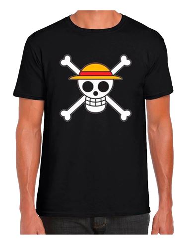 Camiseta - One Piece: Skull Negra (Talla S) - 64976996-1