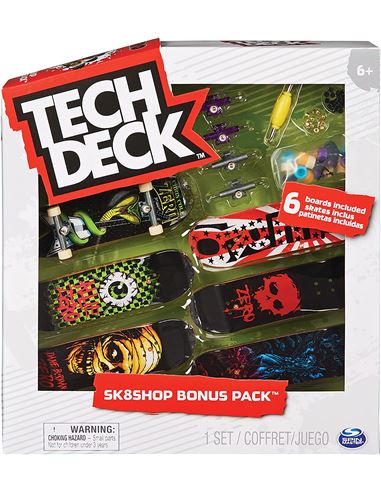Set 6 tablas - Tech Deck: Skate Bonus (Precio unid - 62723815