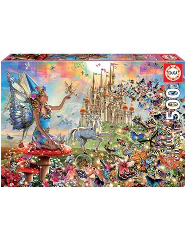 Puzzle - Hadas y Mariposas (500 pcs) - 04019247