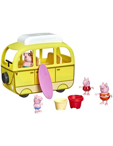 Playset - Peppa Pig: Caravana en la Playa (4 figur - 25593018