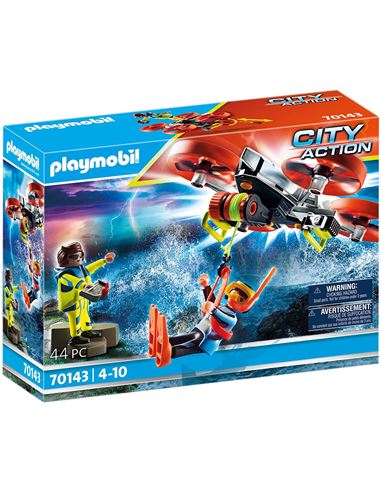 Playmobil - City Action: Buzo con Dron de Rescate - 30070143