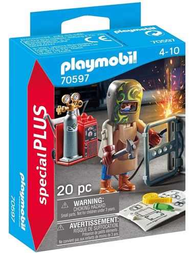 Playmobil - SpecialPlus: Soldador con equipo - 30070597
