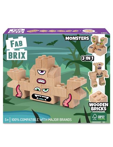 Set de Construcción - Fab Brix: Monsters Bloques - 42701803