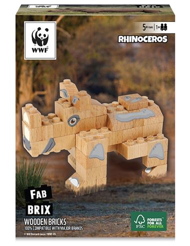 Set de Construcción -Fab Brix: Rinoceronte Bloquex - 42728882