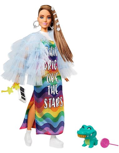 Barbie - Extra: Arcoiris con mascota cocodrilo - 24597336