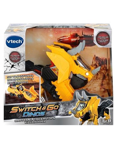 Switch Go Dino - Brutus Triceratops Excavadora - 37395122