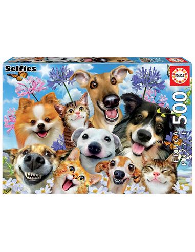 Puzzle - Selfie Fun in the Sun animales (500 pcs) - 04017983