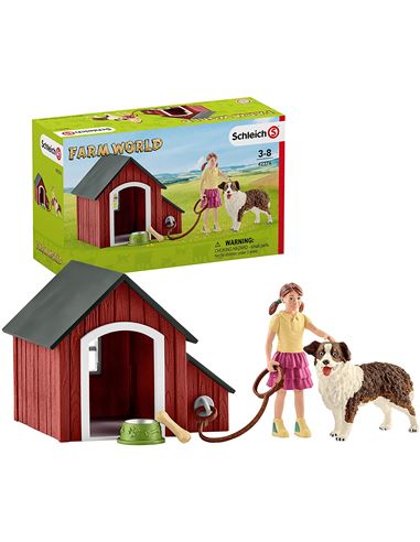 Set Figuras - Farm World: Caseta de Perro - 66942376