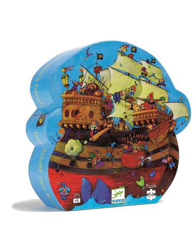 Puzzle infantil - Silueta: Barco Pirata - 36207241