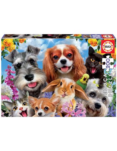 Puzzle - Selfie Mascotas (200 piezas) - 04019293