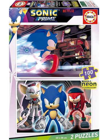 Puzzle - Sonic: Prime Neon (2x100pcs) - 04019629