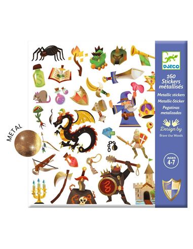 Set pegatinas - Stickers: Fantasia medieval (160 p - 36209277