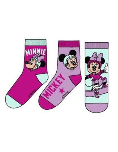 Set de 3 calcetines - Minnie: Lila (31-34) - 67876552