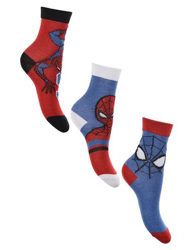 Set de 3 calcetines - Spider-man: Rojo (31-34) - 67876786