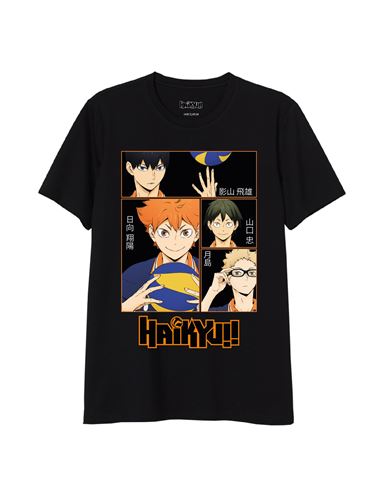 Camiseta - Haikyu: Equipo negra (Adulto L) - 67884505