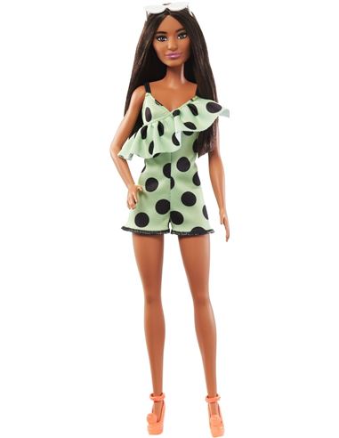 Muñeca - Barbie: Fashionista con mono asimetrico - 24515751