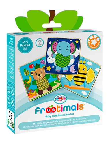 Set de puzzles - Frootinmals: 3 Mini Rompecabezas - 12486763