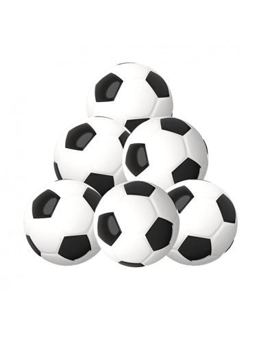 Set de 6 bolas - Futbolin (43 mm) - 86100826