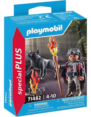 Playmobil - Special Plus: Guerrero con lobo - 30071482