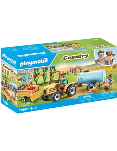 Playmobil - Country: Tractor con tráiler y cistern - 30071442